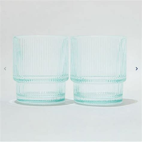 Jonathan Adler Ribbed Glass Set