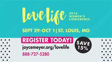 Joyce Meyer 2016 Love Life Women's Conference TV Spot, 'You Are Valuable'