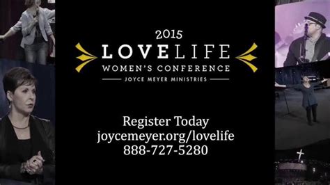 Joyce Meyer Ministries 2015 Love Life Womens Conference TV commercial - Journey