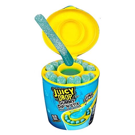 Juicy Drop Gummy Dip 'N Stix Blue Rebel