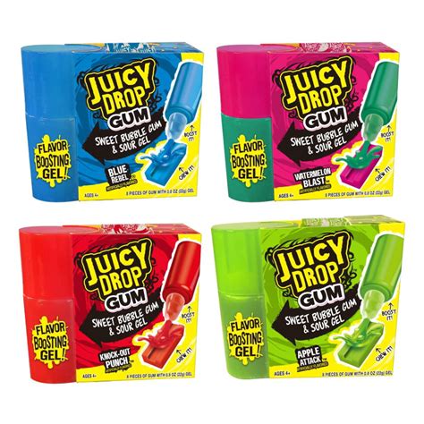 Juicy Drop Sweet Bubble Gum & Sour Gel Watermelon Blast logo