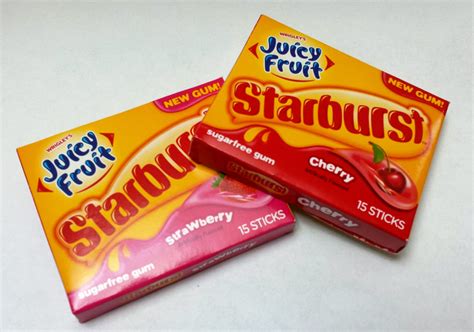 Juicy Fruit Starburst Gum Cherry