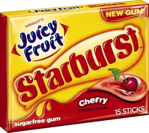 Juicy Fruit Starburst Gum Cherry