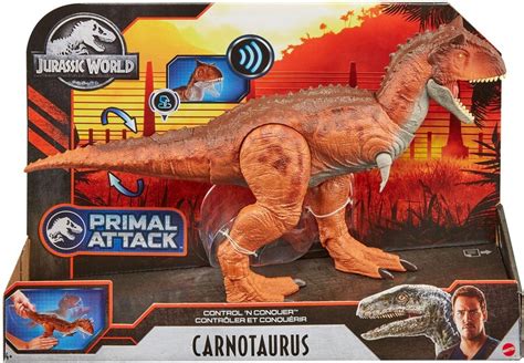 Jurassic World (Mattel) Control 'N Conquer Carnotaurus Dinosaur Figure tv commercials