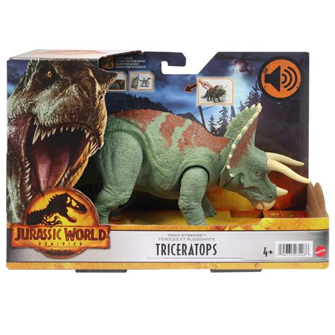 Jurassic World (Mattel) Sound Strike Triceratops Dinosaur Action Figure tv commercials