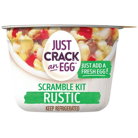 Just Crack an Egg Rustic Scramble logo