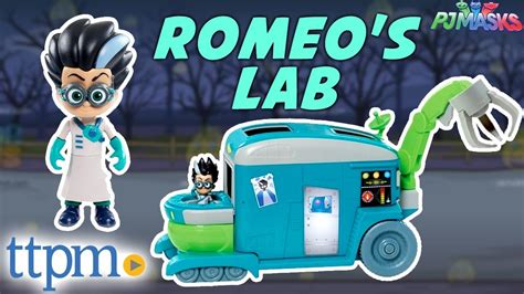 Just Play PJ Masks Romeo and Romeo's Lab logo