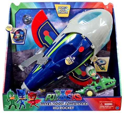 Just Play PJ Masks Super Moon Adventure HQ Rocket logo