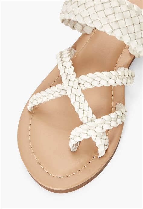 JustFab.com Cloey Woven Flat Sandal logo