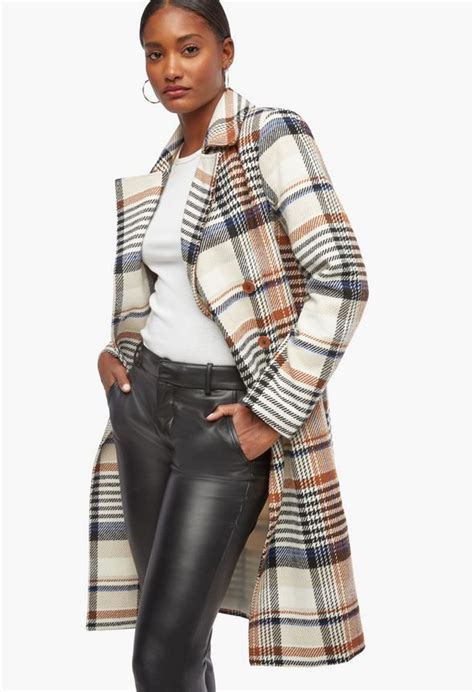 JustFab.com Plaid Swing Coat