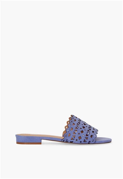 JustFab.com Simone Laser Cut Slide Sandal