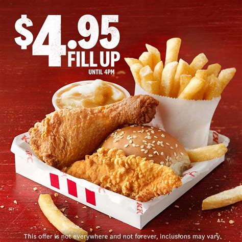 KFC $5 Fill Up Meal