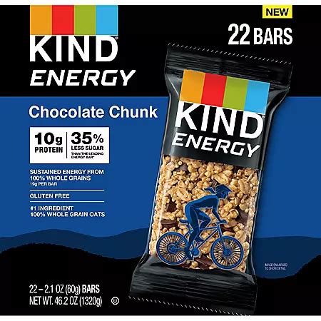 KIND Snacks Energy Chocolate Chunk Bar tv commercials