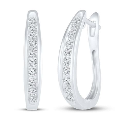 Kay Jewelers Diamond Hoop Earrings