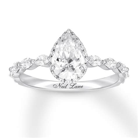 Kay Jewelers Neil Lane Cushion-Cut Diamond Engagement Ring 14K Gold logo