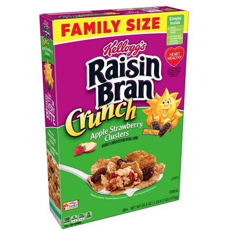 Kellogg's Raisin Bran Crunch Apple Strawberry