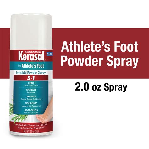 Kerasal 5-In-1 Athlete's Foot Invisible Powder Spray tv commercials