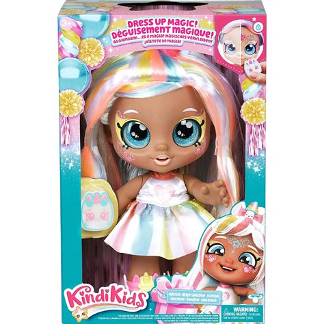 Kindi Kids Dress Up Magic Marsha Mello Unicorn Face Paint Reveal Doll