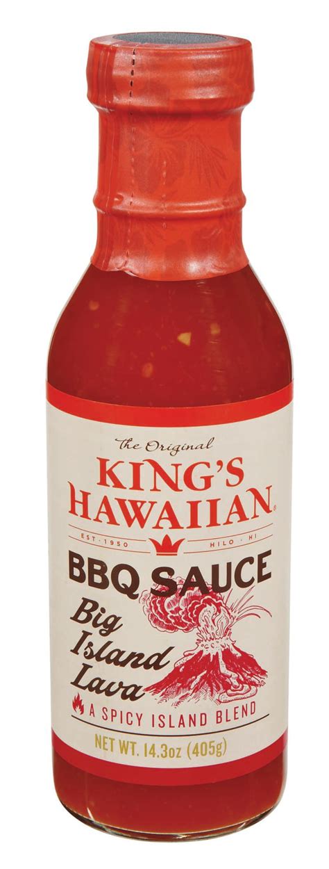 King's Hawaiian BBQ Sauce Big Island Lava logo