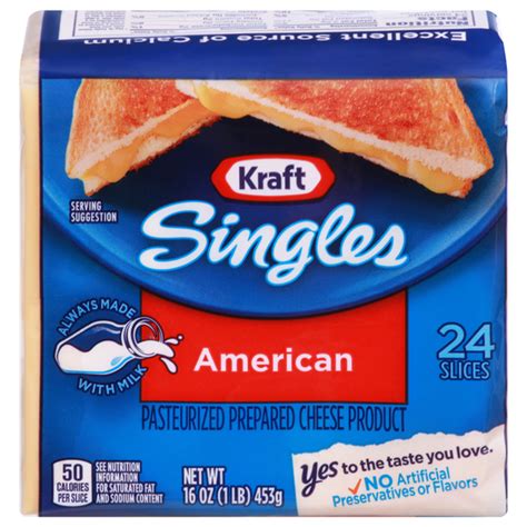 Kraft Cheeses Kraft Singles American Cheese