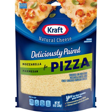 Kraft Cheeses Mozzarella & Parmesan Expertly Paired for Pizza