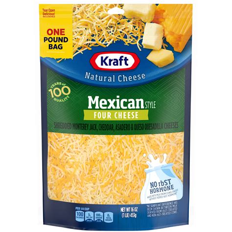 Kraft Cheeses Shredded Mexican Four Cheese logo