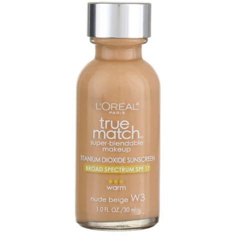 L'Oreal Paris Cosmetics True Match Makeup in Warm Nude Beige W3