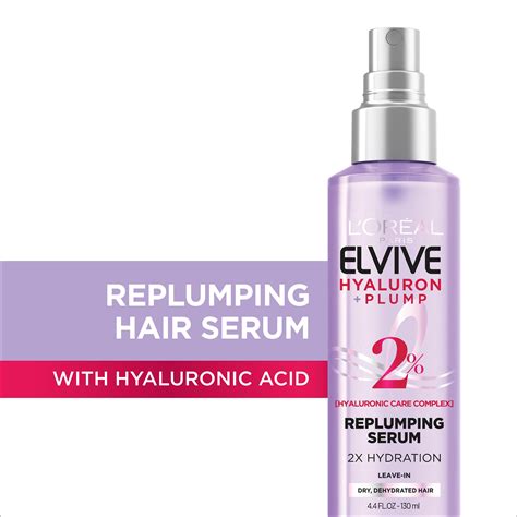 L'Oreal Paris Hair Care Elvive Hyaluron + Plump Moisture Plump Serum logo