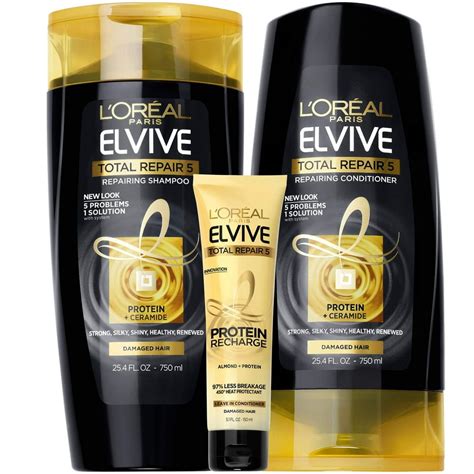 L'Oreal Paris Hair Care Elvive Total Repair 5 Protein Recharge Treatment logo