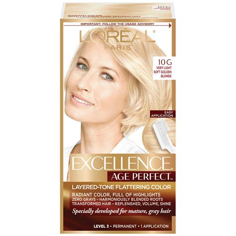 L'Oreal Paris Hair Care Excellence Age Perfect 10G Very Light Soft Golden Blonde tv commercials