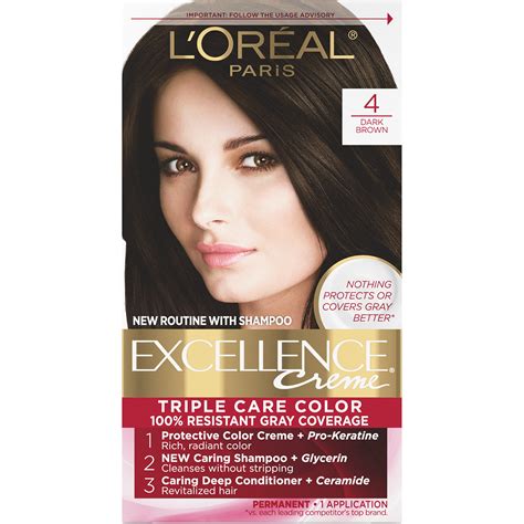 L'Oreal Paris Hair Care Excellence Creme 4 Dark Brown tv commercials