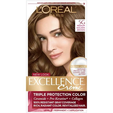 L'Oreal Paris Hair Care Excellence Creme 5G Medium Golden Brown