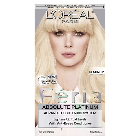 L'Oreal Paris Hair Care Feria Absolute Platinum Advanced Lightening System Extreme Platinum tv commercials