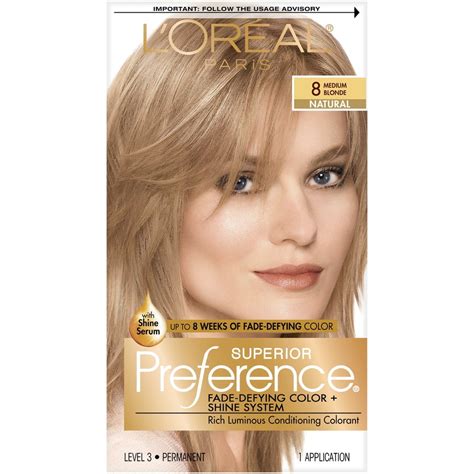 L'Oreal Paris Hair Care Superior Preference 8 Medium Blonde logo