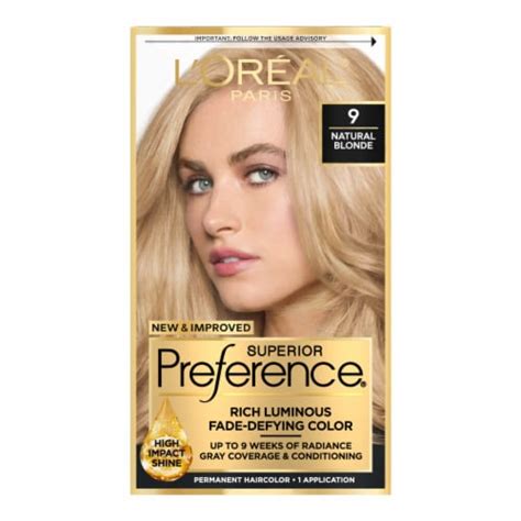 L'Oreal Paris Hair Care Superior Preference 9 Natural Blonde tv commercials