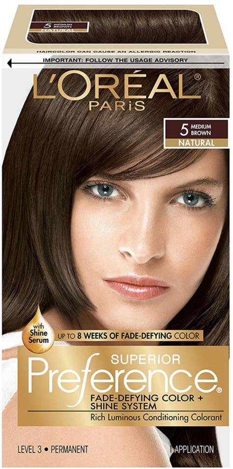 L'Oreal Paris Hair Care Superior Preference Hair Color: 5 Medium Brown (Natural) tv commercials