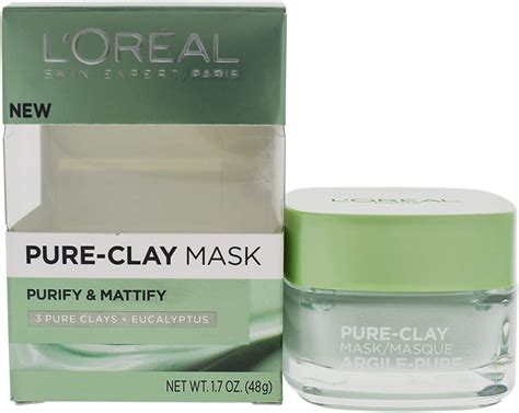 L'Oreal Paris Skin Care Pure-Clay Mask Purify and Mattify Treatment Mask logo