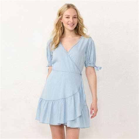 LC Lauren Conrad Petite Mini Wrap Dress