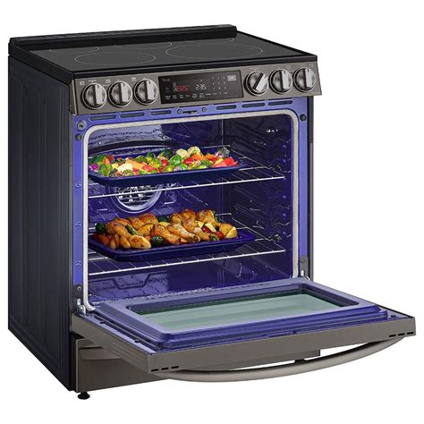 LG Appliances 6.3 cu.ft. Stainless Steel Electric Smoothtop InstaView Range with Air Fry logo