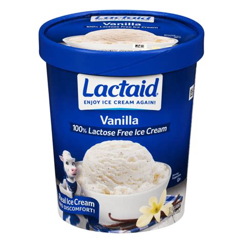 Lactaid Vanilla Ice Cream logo
