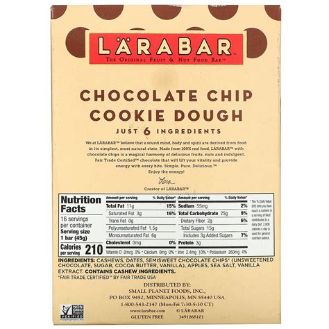 Larabar Chocolate Chip Cookie Dough logo