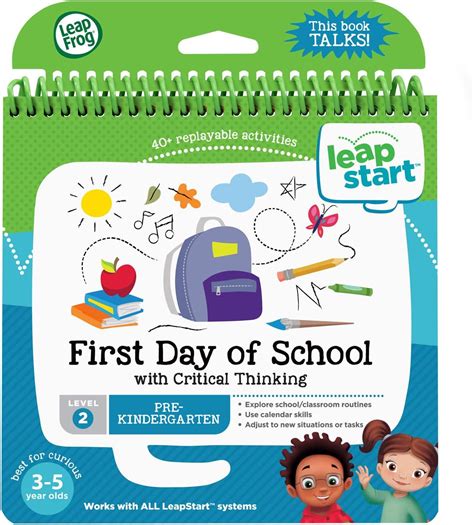 Leap Frog LeapStart First Day of School With Critical Thinking Activity Book tv commercials