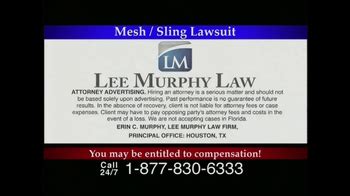 Lee Murphy Law TV Commercial for Mesh Or Sling