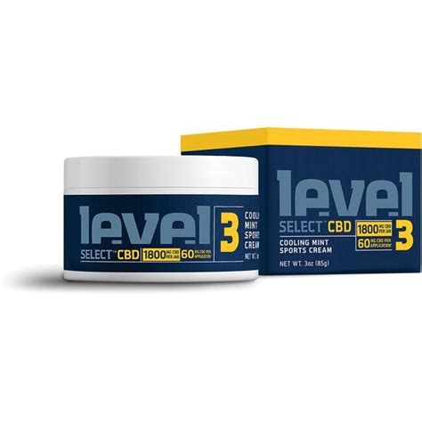 Level Select Level 3 Cooling Mint Sports Cream