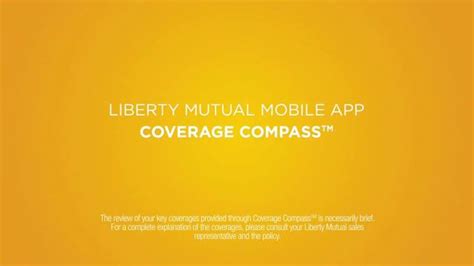 Liberty Mutual Mobile App TV commercial - Coverage Compass