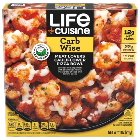 Life Cuisine Cauliflower Meatlovers Pizza Bowl tv commercials