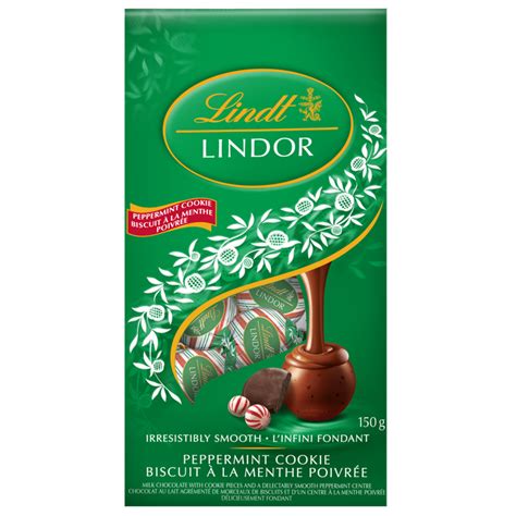 Lindt Lindor Peppermint Cookie Milk Chocolate Truffles