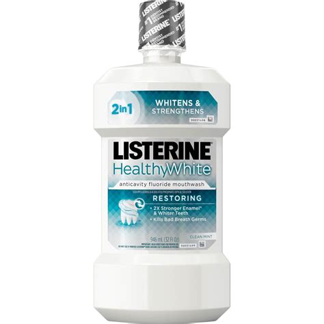 Listerine HealthyWhite Anticavity Mouthrinse logo