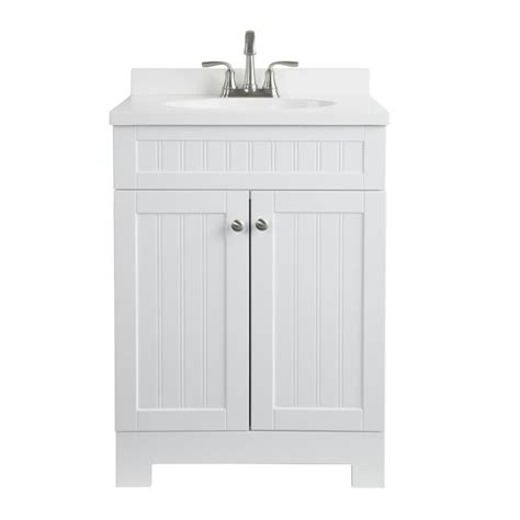 Lowe's Ellenbee White Integral Single Sink Bathroom Vanity logo