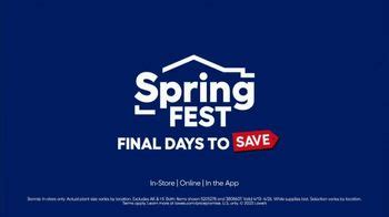 Lowe's Spring Fest TV Spot, 'Top Deals on Top Brands: Fridge, Mulch, String Trimmer' created for Lowe's